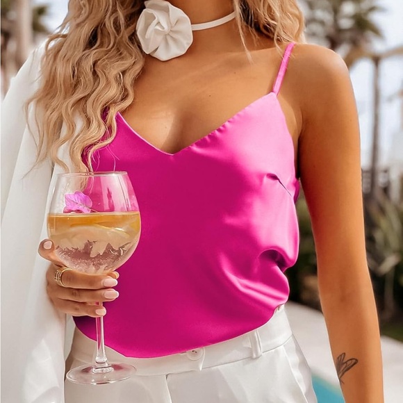 Pink Racerback Tank - Picture 2 of 8